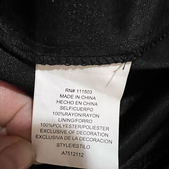 As U Wish Cold Shoulder Dress XS Black Lined Lightweight Gauze A Line NWT - Picture 11 of 13